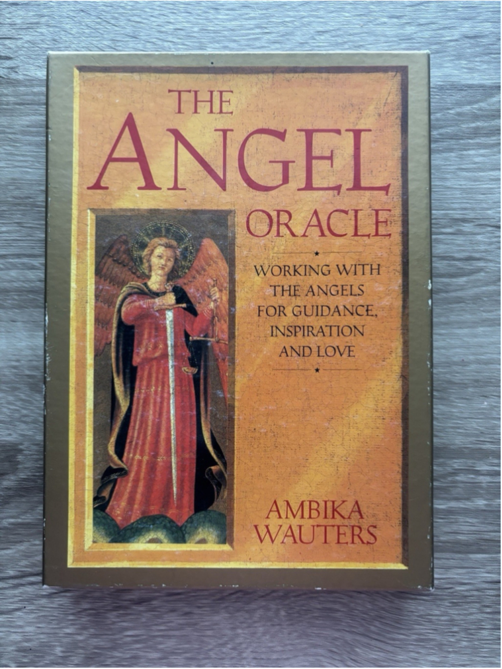 Vtg The Angel Oracle Boxed Set - Ambika Wauters 1st Edition 1995 Mystical